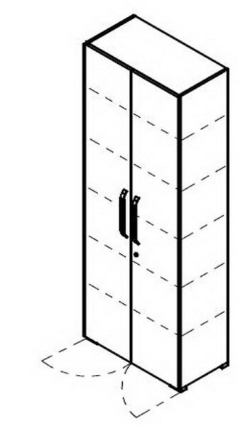 Röhr start.now | Aktenschrank 6 OH 80 cm breit - 2-türig