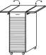 Röhr Objekt.Plus | Stehpult mit Jalousiefront Abdeckplatte ausklappbar  Type 937