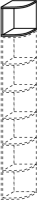 Techno by rb | Eck-Aufbauteil Typ 198r/199l - 1 OH - offen