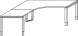 Objekt.Plus by rb | Winkelschreibtisch 90Grad links 160x200cm Type V37