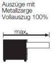 Röhr Objekt.Pur | Rollcontainer mit 1 Materialauszug, 3 Schubkästen - Front Massivholz Eiche - 43,1 x 53,7 x 79,0 cm