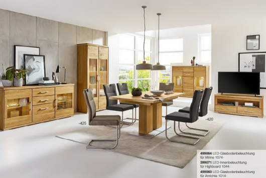 Niehoff Sitzmöbel | MODEA Sideboard / Anrichte mit 3 Schubkästen und 2 Holz-Türen 1004-47-000