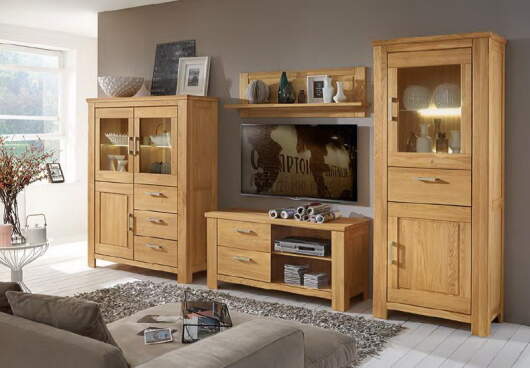 Niehoff Sitzmbel | CASA-NOVA Highboard mit 3 Schubksten und 3 Tren