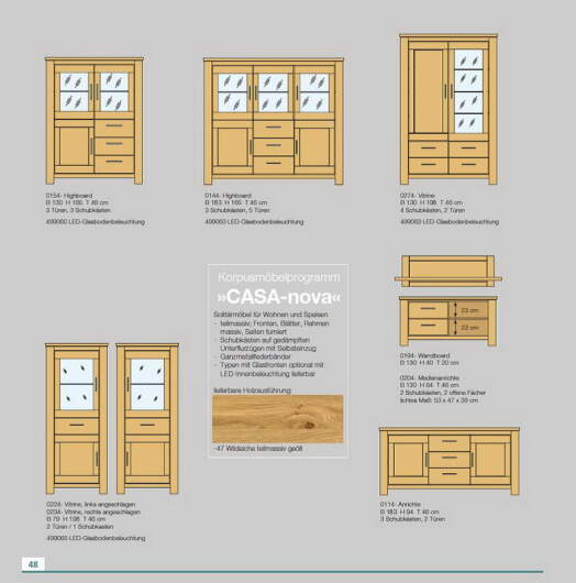 Niehoff Sitzmbel | CASA-NOVA Wandboard 0194-47-000