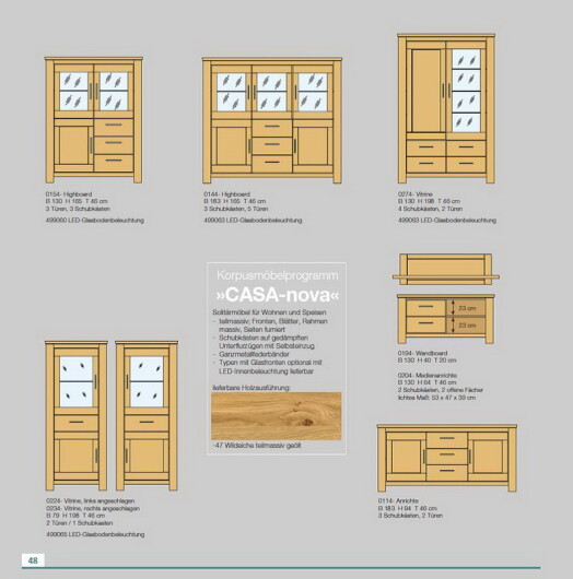 Niehoff Sitzmbel | CASA-NOVA Medienanrichte / TV-Element 0204-47-000