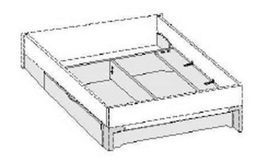 Wiemann LOFT | Großraum-Bettschubkasten für Fußteilhöhe 43 cm