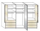 Wiemann LOFT | Gleittüren-Panorama-Funktionsschrank...