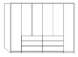 Wiemann LOFT | Gleittüren-Panorama-Funktionsschrank mit 6 Auszügen, 2 Falttüren, 2 Drehtüren - Höhe 216 cm