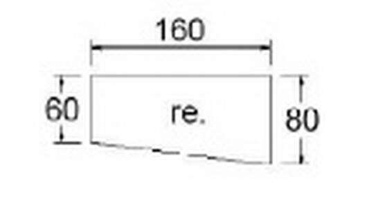 Techno by rb | Freiformschreibtisch mit C-Fuß-Gestell in 160 cm Breite x 60/80 cm Tiefe