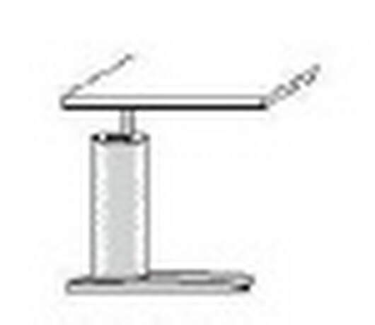 Techno by rb | Freiformschreibtisch mit C-Fu-Gestell in 160 cm Breite x 60/80 cm Tiefe