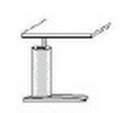 Techno by rb | Freiformschreibtisch mit C-Fuß-Gestell in 160 cm Breite x 60/80 cm Tiefe