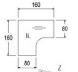 Techno by rb | Freiformschreibtisch mit 4-Fuß-Gestell und Seitentiefe 80 cm, 160 cm Breite