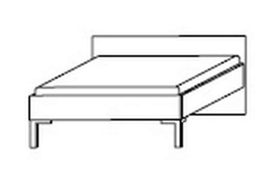 Cadre.Plus by rb | Liegenbett mit Metall-Winkelfu in Anthrazit - (Breite whlbar)