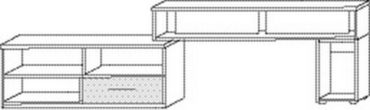 Cadre.Plus by rb | Medienelement inkl. Aufsatz - 125,0 - 200,0 cm Breit