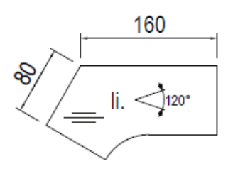 Objekt.Plus by rb | Schreibtisch mit Freiformplatte links 120 Grad Type B81