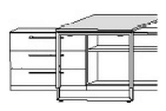 Röhr Objekt.Plus | Lowboard mit 2 Ablagefächer - 80 cm breit