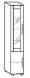 Objekt.Plus by rb | Aktenschrank 6OH, 1 Tür, 1 Vitrinentür mit Klarglas, Anschlag links, 1 E.-Boden, 4 Glasböden