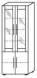 Objekt.Plus by rb | Aktenschrank 6OH, 2 Türen, 2 Vitrinentüren mit Klarglas, Anschlag rechts, 1 E.-Boden, 3 Glasböden