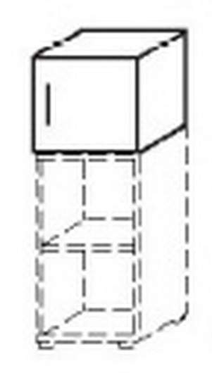 Objekt.Plus by rb | Aufsatzlement mit 1 Tür 40,0 cm breit - Typ U02r/U03l