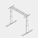 Röhr System | Standup elektromotorisch höhenverstellbares Gestell für Rechteckschreibtischplatten
