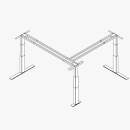 Röhr System | Standup elektromotorisch höhenverstellbares Gestell für Freiform-/Winkelschreibtische