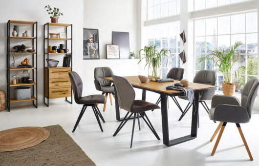 Niehoff Sitzmbel | ATELIER 2er Regal - Stauraum 106,0 cm breit - Charakter Eiche massiv gelt/gebrstet 5904-39-000