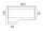 Objekt.Plus by rb | Schreibtisch mit Freiformplatte Links 200cm Type B49