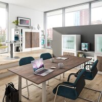 Objekt.Plus by rb | Konferenztisch mit Rechteckplatte 220x100cm - Type 298/-283