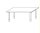 Objekt.Plus by rb | Konferenztisch mit Rechteckplatte 220x100cm - Type 298/-283