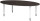 Objekt.Plus by rb | Konferenztisch mit Ovalplatte 220x110cm -  Type 297/-284