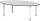 Objekt.Plus by rb | Konferenztisch mit Ovalplatte 220x110cm -  Type 297/-284
