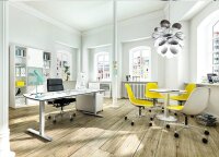 Objekt.Plus by rb | Konferenztisch mit Rundplatte Durchmesser 90cm Type 650/652