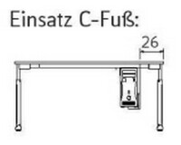 Objekt.Plus by rb | Computer-Halter für Schreibtische - Typ 954