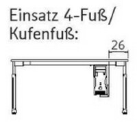 Objekt.Plus by rb | Computer-Halter für Schreibtische - Typ 954