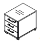 Objekt.Plus by rb | Rollcontainer inkl. Schloss, 1...