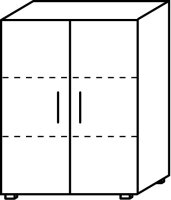 Objekt.Plus by rb | Aktenschrank 3 OH, 2 Türen, 2...