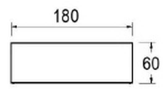 A98 | 180 cm Breite / Gestell Alusilber