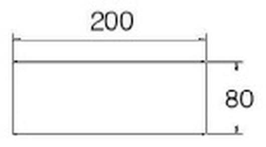 200x80 cm - (Standard-Füße) / Weiss