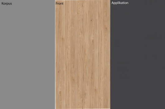6350 | Mittelgrau / Hickory Dekor / Anthrazit